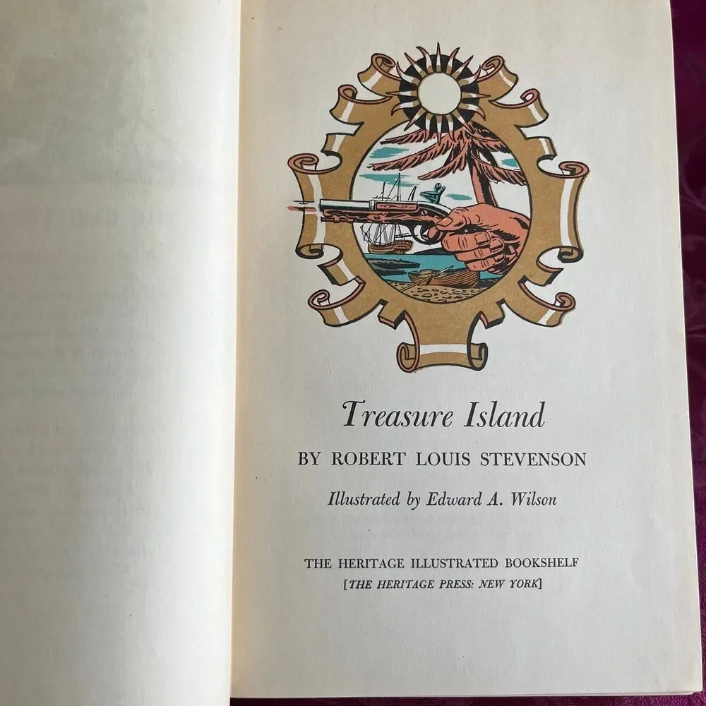 1941 Treasure Island by Robert Louis Stevenson, Illustrated by Edward A. Wilson